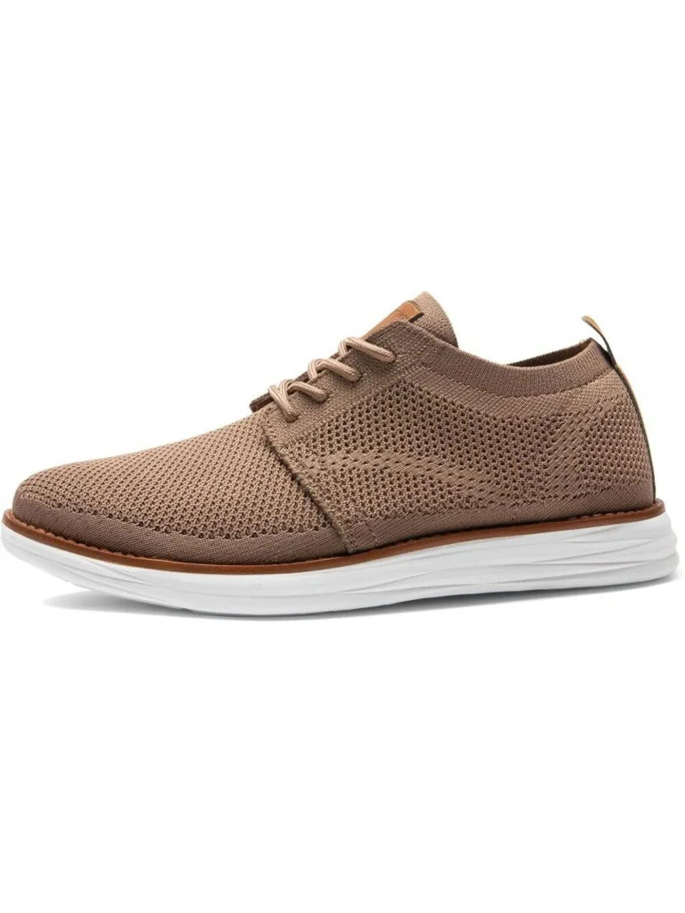Bruno Marc Men's Light Brown Rubber Lace up Lightweight Casual Walking Sneakers